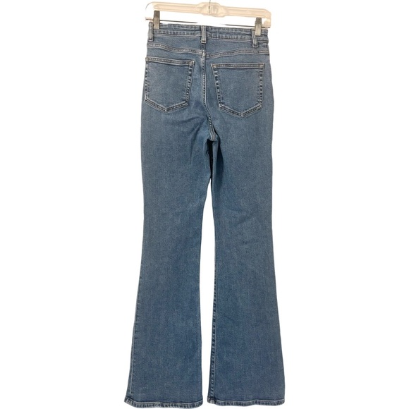 REFORMATION Marlow Super Stretch High Rise Flare Jeans in Blue Size 26 - Picture 6 of 10